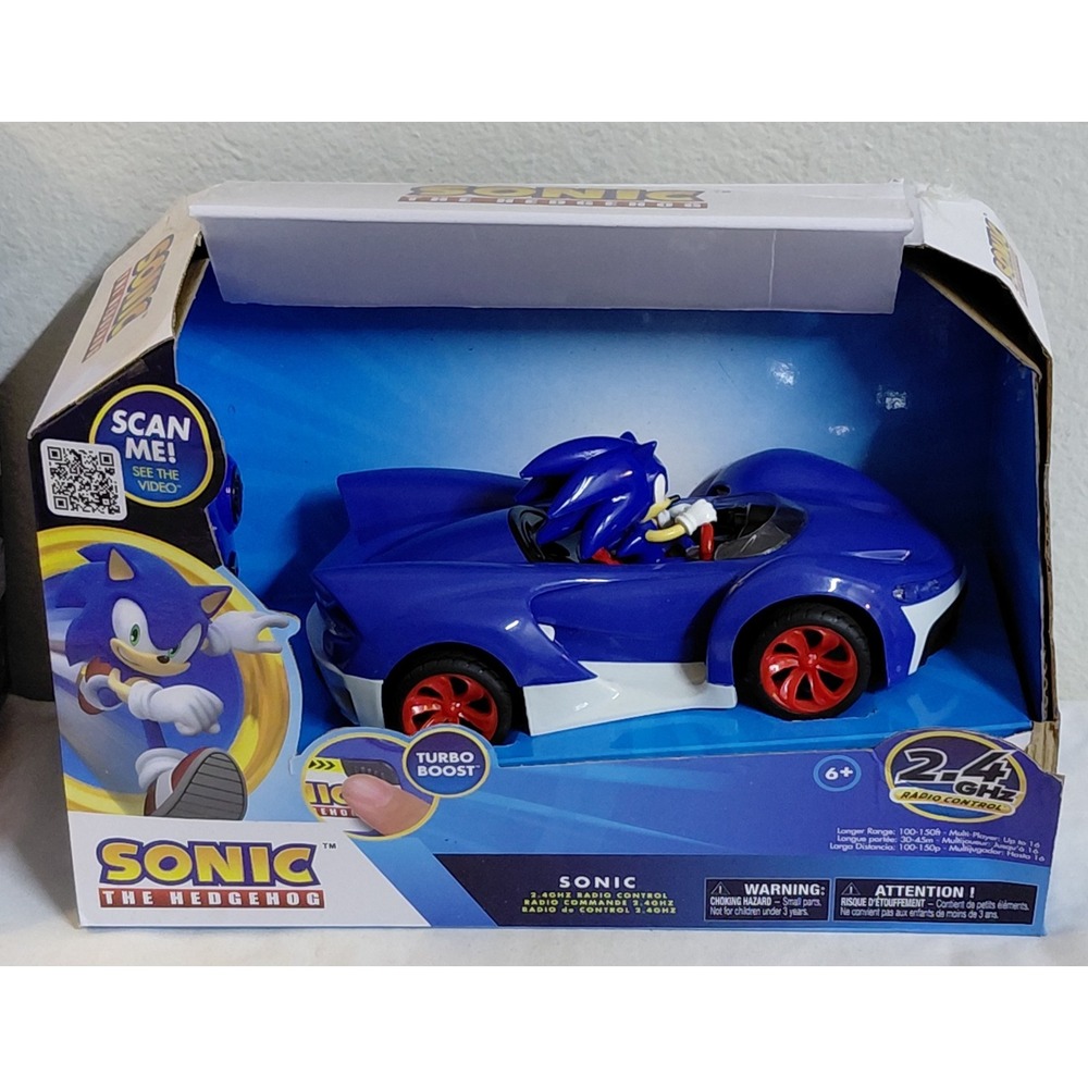 Sonic The Hedgehog 2.4GHz RC Radio Control Car Turbo Boost NKOK w/ Box